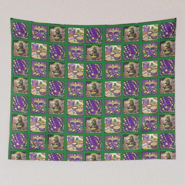 Item preview, Mardi Gras Gumbo Patchwork designed and sold by elizabethdancer.