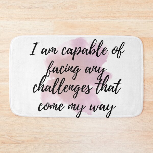 Item preview, I am capable of facing any challenges that come my way - Positive Affirmations - Daily [ 2025 - Collection ] designed and sold by elmsstudios.