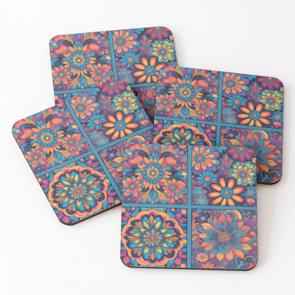 Item preview, Boho Patchwork Flowers designed and sold by elizabethdancer.
