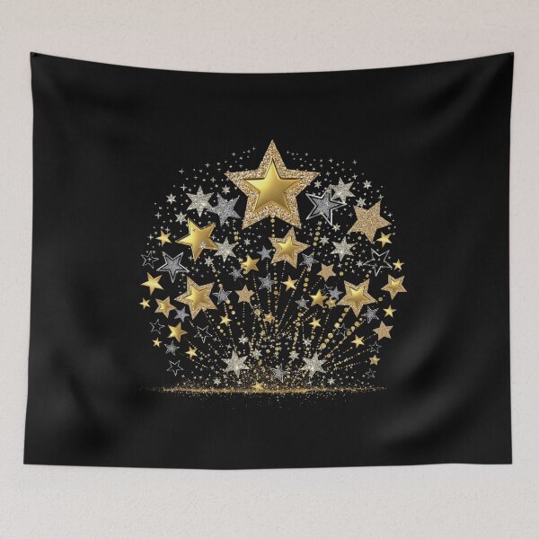 Item preview, Gold and silver stars plant designed and sold by Rbnano.