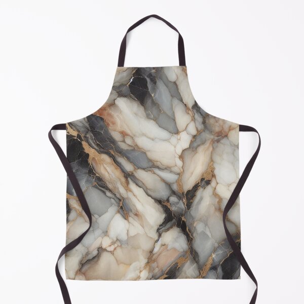 Item preview, Charcoal Black, Grey and Creme White Calacatta Quartz designed and sold by Stageless Designs.