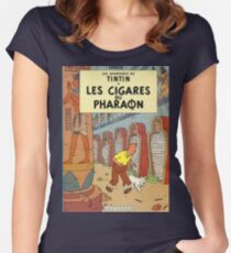 Tintin Cigares du Pharaon Women's Fitted Scoop T-Shirt