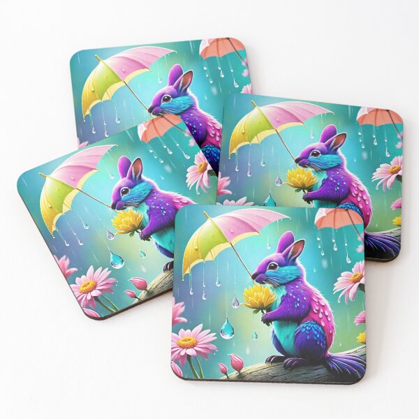 Item preview, Mama rodent with umbrella designed and sold by KWGD - Kelly Woodward Graphic Designer.