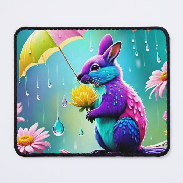 Item preview, Mama rodent with umbrella designed and sold by KWGD - Kelly Woodward Graphic Designer.