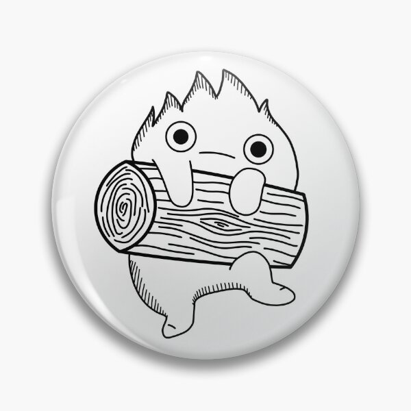 Item preview, calcifer designed and sold by Kama black&white.
