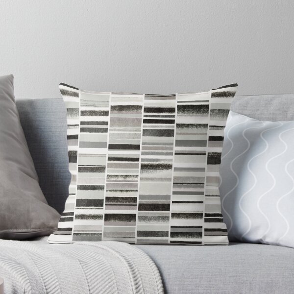 Item preview, Monochrome Horizons Grunge Chalk Stripes designed and sold by micklyn.