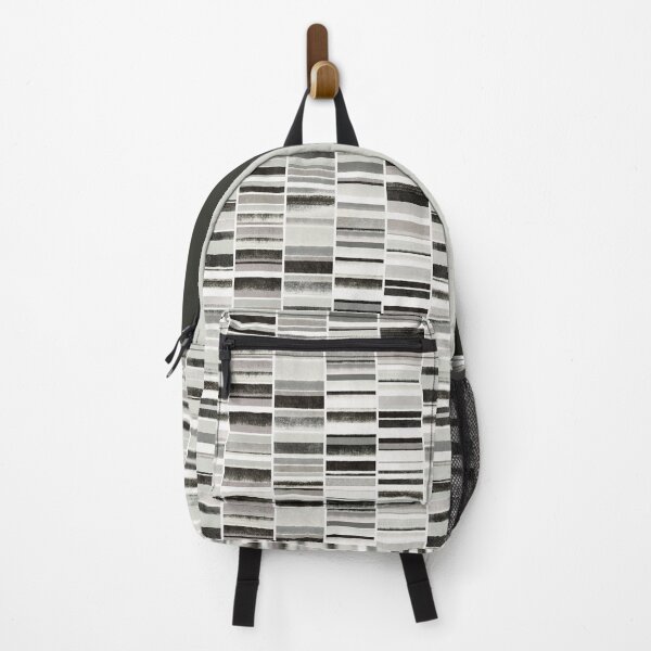 Item preview, Monochrome Horizons Grunge Chalk Stripes designed and sold by micklyn.