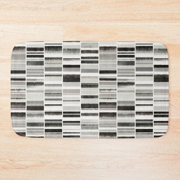 Item preview, Monochrome Horizons Grunge Chalk Stripes designed and sold by micklyn.