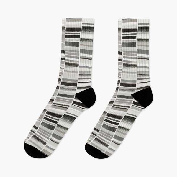 Item preview, Monochrome Horizons Grunge Chalk Stripes designed and sold by micklyn.
