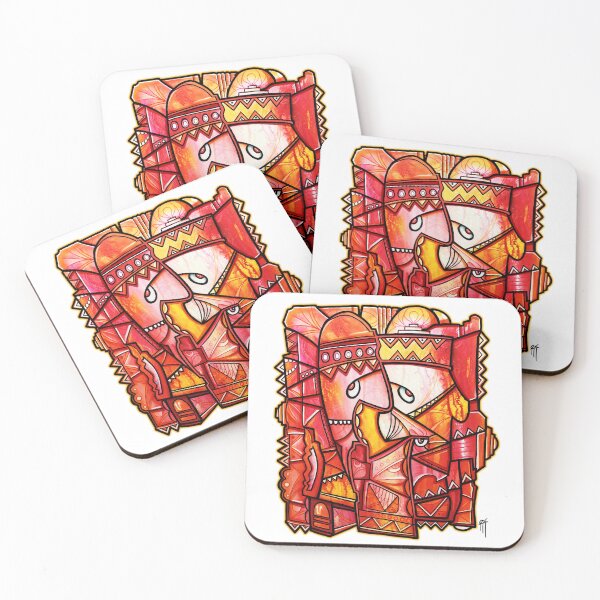 Item preview, Sun Tribe Asbtract Painting designed and sold by ROLY O .