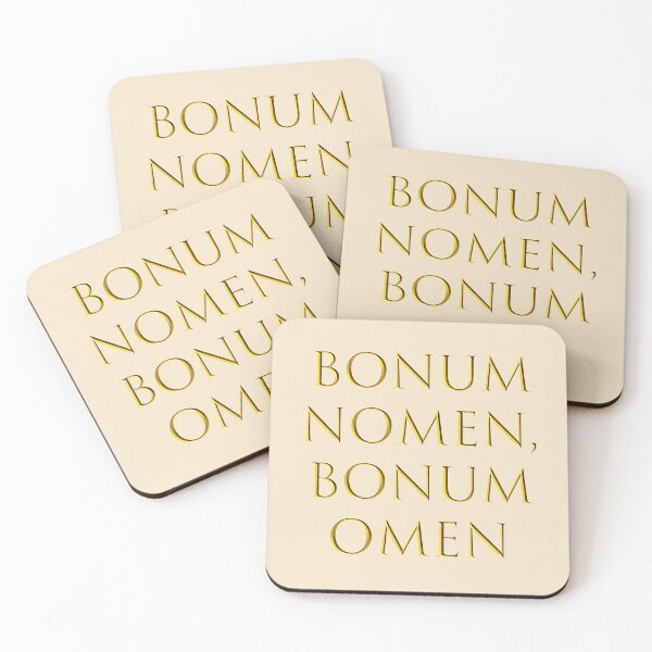 Item preview, Bonum Nomen, Bonum Omen – A Good Name is a Good Omen designed and sold by Wisdom Wear.