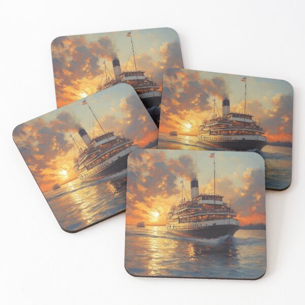 Item preview, Steamboat Mississippi River paddle steamer # III  landscape designed and sold by JanChryzostom.