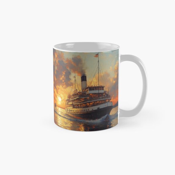 Item preview, Steamboat Mississippi River paddle steamer # III  landscape designed and sold by JanChryzostom.