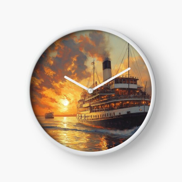 Item preview, Steamboat Mississippi River paddle steamer # III  landscape designed and sold by JanChryzostom.