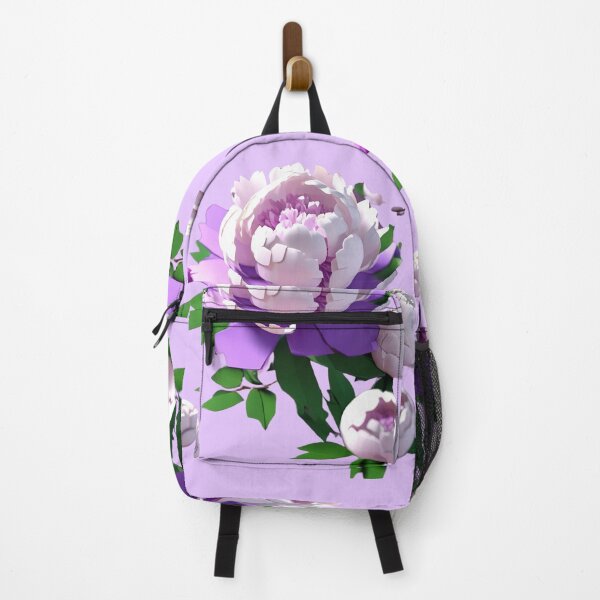 Item preview, pastel purple lavender color flower Peonies – 3D look effect sticker designed and sold by Rainbow Paws Garden.