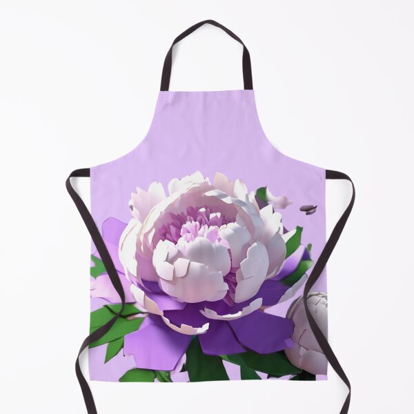 Item preview, pastel purple lavender color flower Peonies – 3D look effect sticker designed and sold by Rainbow Paws Garden.