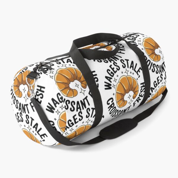Item preview, Wages Stale, Croissant Fresh – Funny Bakery Design designed and sold by CrownedCanvas.