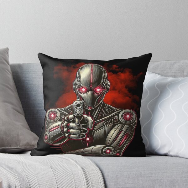 Item preview, Dangerous serious future Robot cyborg aiming gun designed and sold by The Art of Kkatarynka.