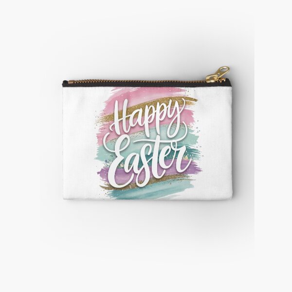 Item preview, Pastel Glitter Happy Easter Brush Stroke Spring Aesthetic  designed and sold by Cristina Galerina.