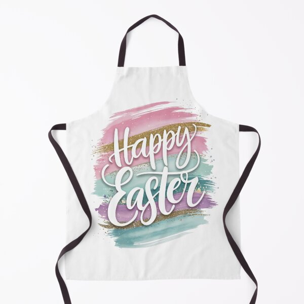 Item preview, Pastel Glitter Happy Easter Brush Stroke Spring Aesthetic designed and sold by Cristina Galerina.