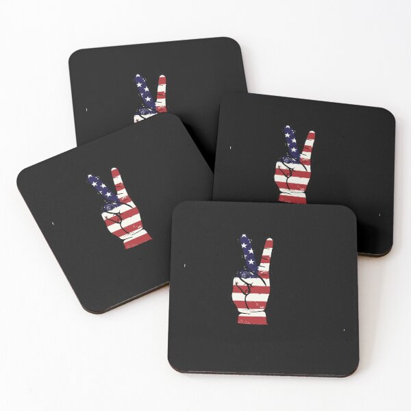 Item preview, Patriotic Victory Hand: USA Pride Art designed and sold by Zakrytos ★★★★★.