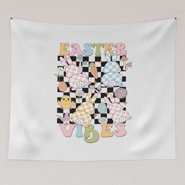 Item preview, Easter Vibes Bunny Checkered Funny Easter Day Womens Girls  designed and sold by TalalosART.