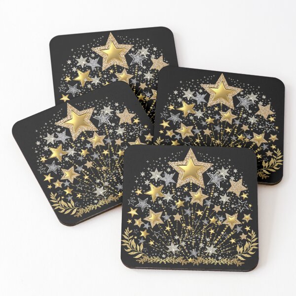 Item preview, Silver and gold stars plant designed and sold by Rbnano.
