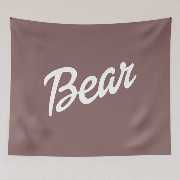 Item preview, Bear text in white designed and sold by gayishdesign.