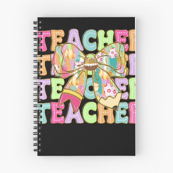 Item preview, Cute Coquette Bow Pencil Bunny Funny Teacher Easter Day designed and sold by TalalosART.