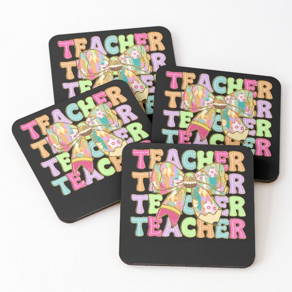Item preview, Cute Coquette Bow Pencil Bunny Funny Teacher Easter Day designed and sold by TalalosART.