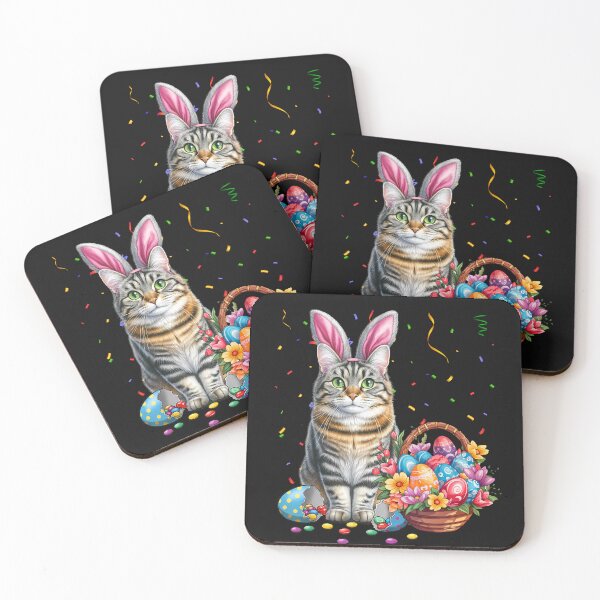 Item preview, Easter Day Cat Bunny Ears Eggs Graphic Men Women Kids Funny designed and sold by TalalosART.