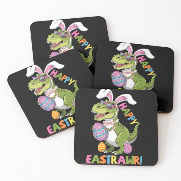 Item preview, Easter Day Funny Rabbit Riding Dinosaur Funny Happy Eastrawr designed and sold by TalalosART.