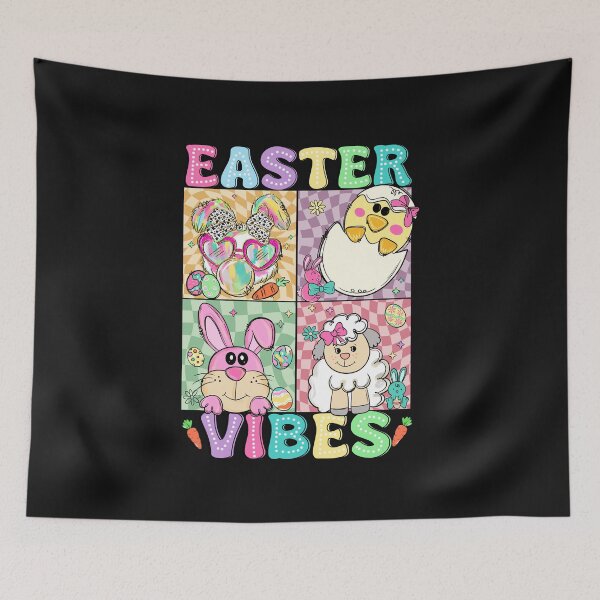 Item preview, Easter Vibes Coquette Bow Bunny Tie Dye Easter Day Girls  designed and sold by TalalosART.