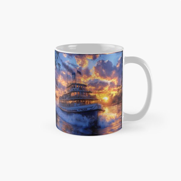 Item preview, Steamboat Mississippi River paddle steamer # VI  landscape designed and sold by JanChryzostom.