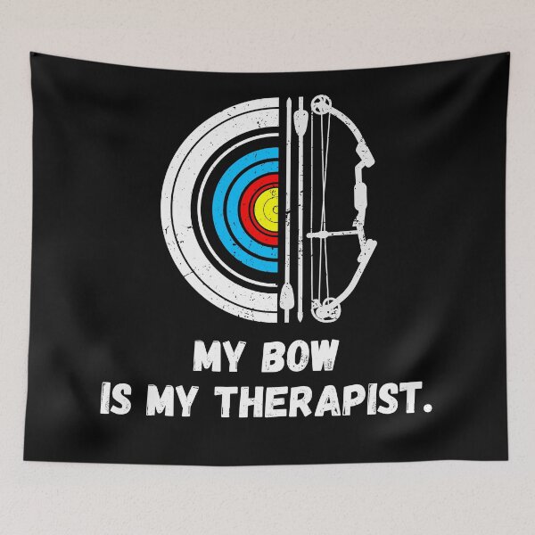 Item preview, My Bow Is My Therapist Funny Gift for Archery Lovers designed and sold by Hoshi-Club.