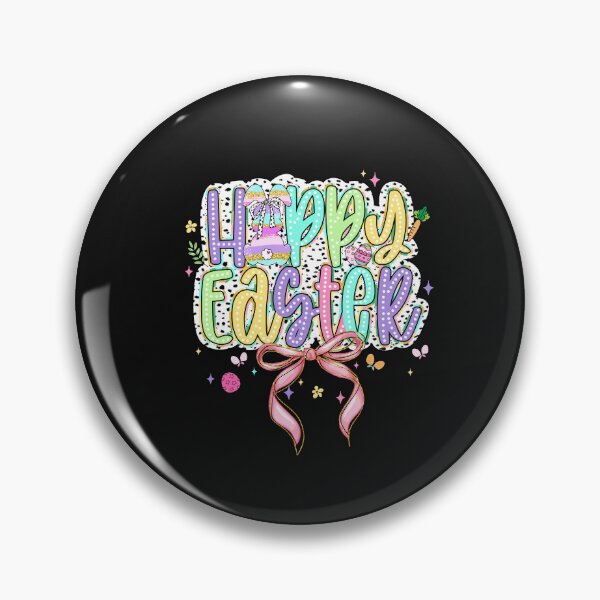 Item preview, Happy Easter Bunny Coquette Bow Brushstroke Easter Girl Kids designed and sold by TalalosART.