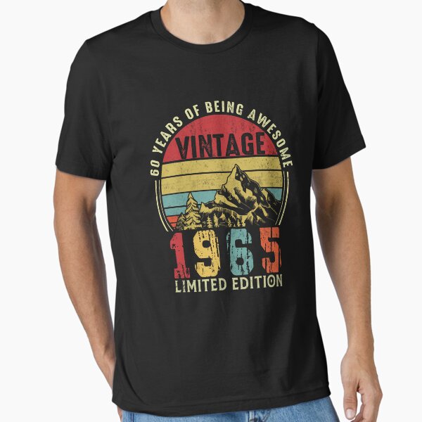 Vista previa del artículo con la obra «Regalo de cumpleaños número 60, diseño desgastado, vintage, 1965», diseñado y vendido por FernaRoje.