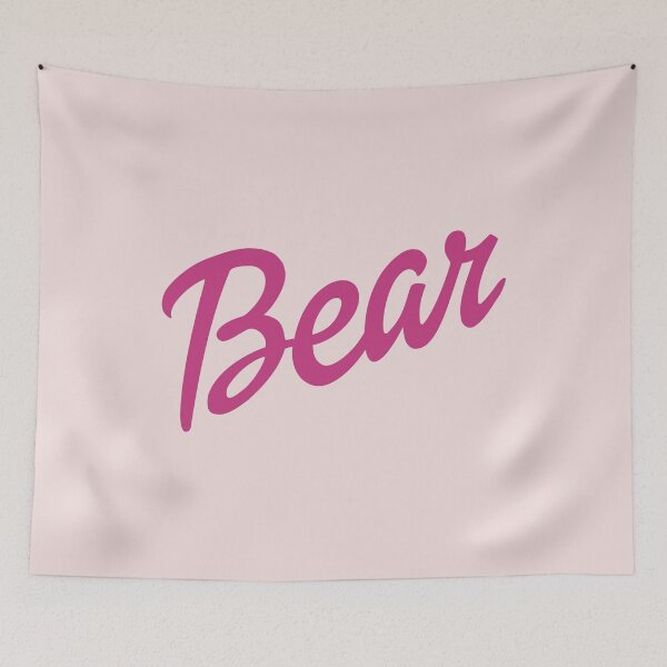 Item preview, Bear text in magenta designed and sold by gayishdesign.