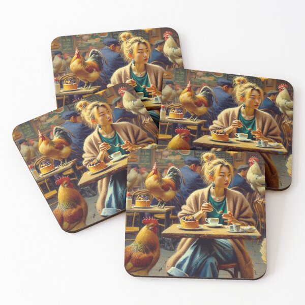 Item preview, Chicken Mania in the Coffee Bar  designed and sold by M-Y-A-R-T-.