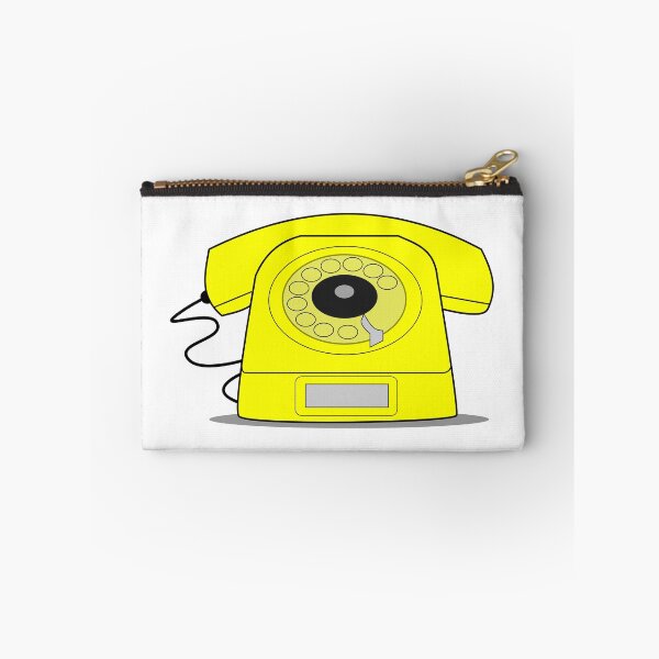 Item preview, Retro yellow telephone, vintage rotary phone  designed and sold by ZnDigitalPrints.