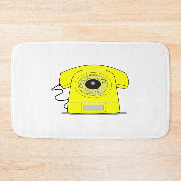 Item preview, Retro yellow telephone, vintage rotary phone  designed and sold by ZnDigitalPrints.