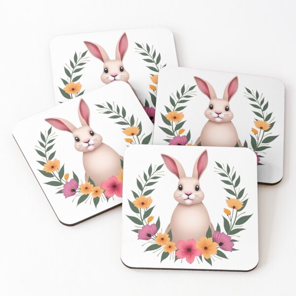 Item preview, Easter Bunny Floral designed and sold by PrintCreations9.