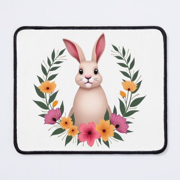Item preview, Easter Bunny Floral designed and sold by PrintCreations9.