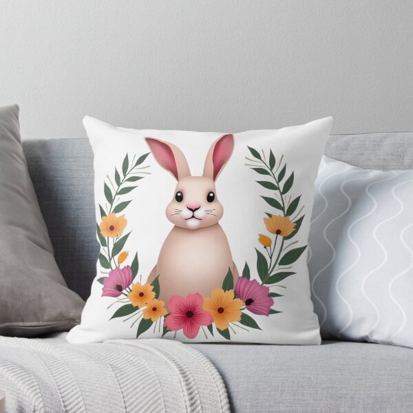 Item preview, Easter Bunny Floral designed and sold by PrintCreations9.