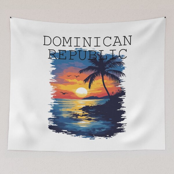Item preview, Dominican Republic - Caribbean (with Black Lettering) designed and sold by VelvetRoom.
