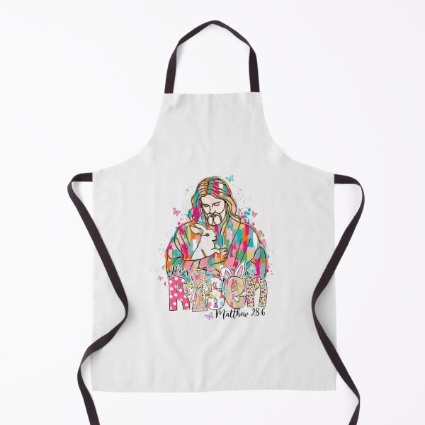 Item preview, He Is Risen Jesus Christian Cross Happy Easter Bunny Rabbit designed and sold by TalalosART.
