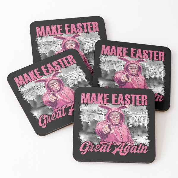 Item preview, Make Easter Great Again Funny Trump Bunny Pink Hunt Eggs  designed and sold by TalalosART.