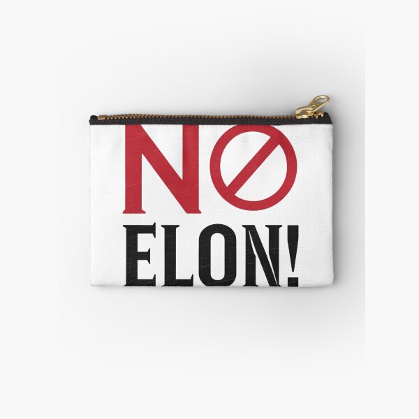 Item preview, NO ELON Round Anti-Elon Musk Bumper For Tesla Owners designed and sold by SanadDiab.