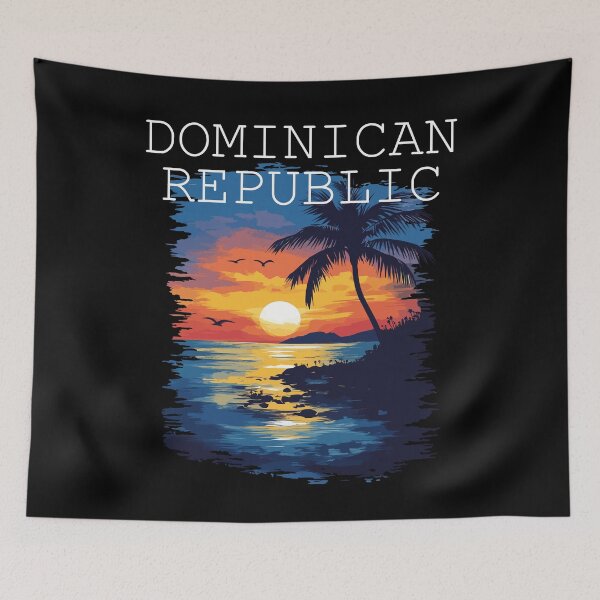 Item preview, Dominican Republic - Caribbean (with White Lettering) designed and sold by VelvetRoom.