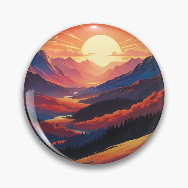 Item preview, Sunset mountains designed and sold by Shjamezlaush Milicevic.